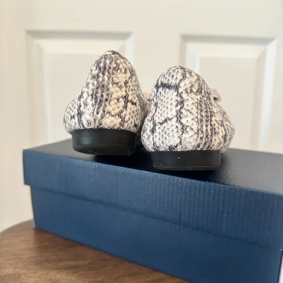 Cole Haan Tali Bow Ballet Flats - NTRL Python LTHR - Size 8 - Picture 7 of 9